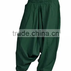 Indian Women Cotton Multi Color Harem Pants Trousers Afghani Boho Bottom thumbnail-1