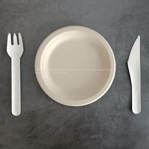Biodegradable Paper Pulp Fiber Disposable Cutlery Knife thumbnail-3