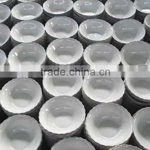 White Ceramic Salad Bowlcheap White Ceramic Bowlpersonalized Salad Bowl thumbnail-2