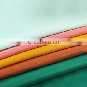 in Stock Plain Dyed Woven Fabric Shirt Trousers Clothing Pure Linen Fabric thumbnail-1