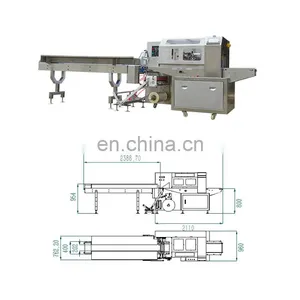 Automatic Henan Zhengzhou Flow Horizontal Carrot Lettuce Fruit Vegetable Packing Packaging Machine thumbnail-1