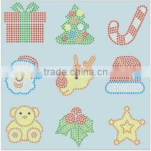 Merry Christmas Iron On Rhinestone Motif thumbnail-1