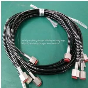 3*6mm 630bar Steel Wire Braided High Pressure, Hydraulic Measuring Hose, Pressure Gauge Connection Hose。 thumbnail-4