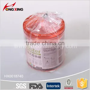 500ml Cylindrical Shaped Plastic Seal Canister With Lids thumbnail-4