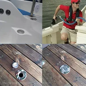 ISURE MARINE Deck Filler Marine Boat Yacht 316 Stainless Steel Deck Fill Fuel 1-1/2'' 38mm thumbnail-5