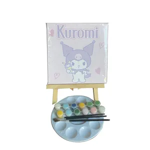 Preprinted Digital Stretched Canvas Board With Acrylic Paints Set Free Custom Painting Set For Sale thumbnail-3