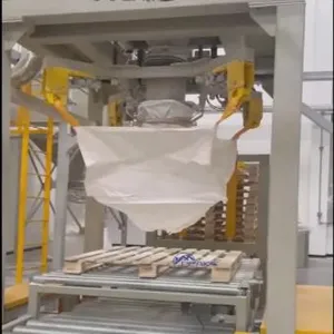 1000kg Plastic Ton Jambo Bulk Bag Filling Weighing Packing Machine thumbnail-1