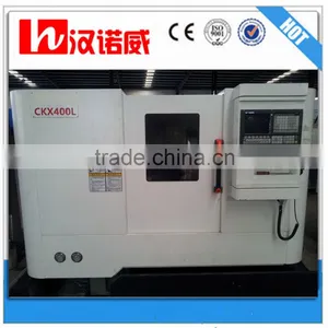 CKX400L China Manufacturer High Precision Universal Chinese Metal Lathe Price 8/12 Station Tool Turret 8" Hydraulic Chuck thumbnail-2
