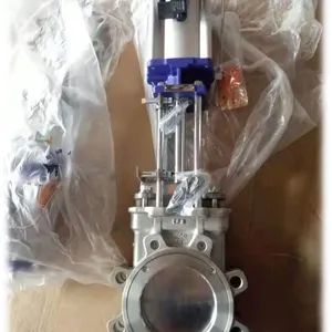 Knife Gate Valve for Wastewater Treatment - Ideal for Sludge and Fibrous Materials With Stainless Steel Construction and Manual thumbnail-5
