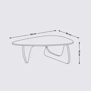 Design Coffee Table in Black Ash Wood and 19mm Tempered Glass – Gio thumbnail-4
