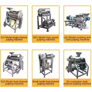 Large Capacity Single Channel Mango Fruit Pulping Machine Fruit Grinding Machine Fruit Juice Pressing Machine thumbnail-6