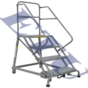 Etu, Mobile Climbing Ladder for Warehouse Supermarkets, Automatic Braking Ladder for Picking Goods, Factory Direct Sales thumbnail-1