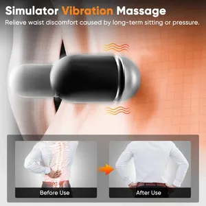 Electric Neck and Lower Back Massage Pillow With Gentle Vibration and Heat Function MH-BY059 thumbnail-3