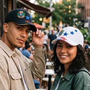 Custom Made Hat OEM Service 3D Puff Star Embroidery National Flag Cotton Baseball Cap thumbnail-2