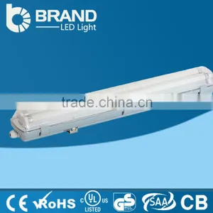China Wholesale Wholeslae New Design Cool White ce IP65 Fitting T5 T8 Emergency Packed Tri-proof Light thumbnail-1