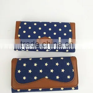 Fashion Canvas Wallet With Dots/flower/stars Printing thumbnail-6