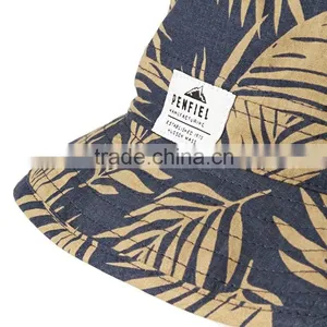 Custom Fashion Tie Dyed Marijuana Bucket Hat thumbnail-3