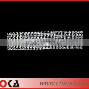 New Design Rhinestones Lace Trim Patch for Wedding Dress thumbnail-1