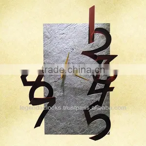 2014 New Design Clock, Stone Veneer Wall Clock With Acrylic Numbers, Unique Clock, Designer Clock, Decorative Wall Clock thumbnail-1