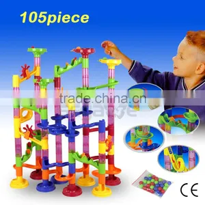 Deluxe Marble Race Marble Run Play Set Game 105 Pcs Kids Toys Promotes Dexterity thumbnail-1