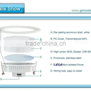 Super Bright 16W LED Ceiling Light Downlight Recessed Lighting Kit for Decoration Lighting Lamp thumbnail-6