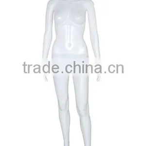 White Color With Egg Head Adjustable Plastic Female Mannequins for Clothing Window Display thumbnail-3