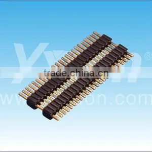 PCB Mounted 1.27mm Pitch Single Row Male Pin Header Connector thumbnail-1