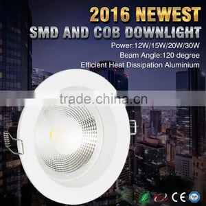 Whosale High Power Led Cob Downlight 12w/15w/20w/30w Ip44 6/8 Inch Led Downlight thumbnail-2
