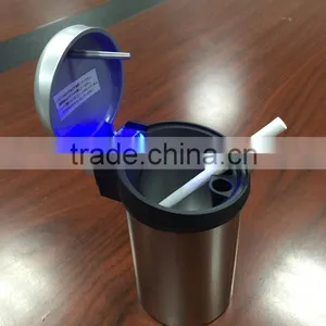 LED Portable Car Ashtray With Extinguish Plate thumbnail-1