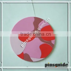 2014 Handmade Personalized Soft Rubber Anomaly Pattern Glow In The Dark Drink Coaster For Gift thumbnail-1