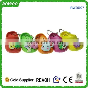 2014 New Arrival Custom Keychain Promotional Logo Slippers Keyring thumbnail-1