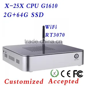 Big Promotion Linux Embedded pc INTEl G1610 Celeron Dual Coreu Buntu Mini pc INTEL Core hd Graphics Card Support Win 7 XP System thumbnail-1