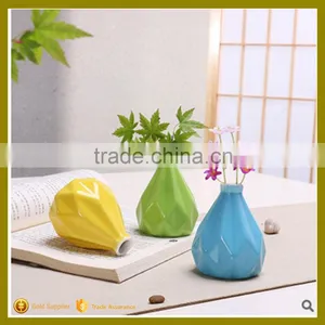 Bright Color Glazed Bloomingville Ceramic Vase With Different Colors thumbnail-1