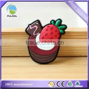 Birthday Cake Candle Soft Pvc Plastic Promotional Refrigerator Magnet thumbnail-3