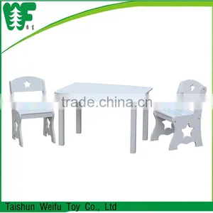 Hot Selling European Style White Child Study Table and Chair thumbnail-1