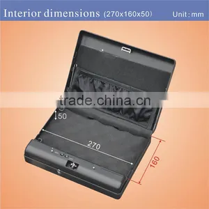 Wholesale- MD500 Micro Vault Digital Code Jewelry Car Handgun Pistol Portable Security Storage Steel Mini Safe Box / Gun Vault thumbnail-4