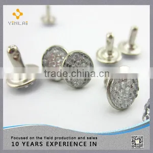 High Quality 10mm Clear Crystal Rivet For Garment thumbnail-1