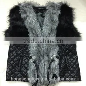 HSFC012 Girls Faux Fur Vest thumbnail-1