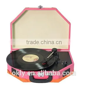 OKN-023 Factory Supply Best USB Vinyl Record Player With High Stereo Sound Quality thumbnail-1