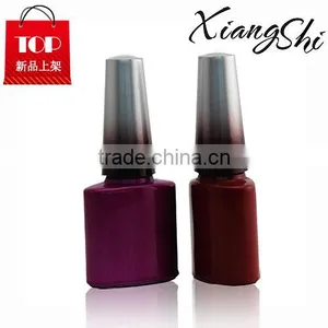 10ml Flat Gel Nail Polish Glass Bottle With Aluminum Cap And Brush thumbnail-1