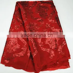 Wedding Dress Stiff Silk Fabric Banarsi Silk Fabrics Iridescent Silk Fabric for Party thumbnail-2