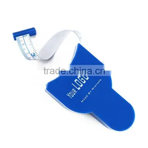 Blue Plastic Retractable Auto Logo Printed Waist Cicumference Glass Fiber Tape Body Measure Fitness thumbnail-5