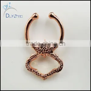 Wholesale Fake Septum Clicker Gold Jewelry thumbnail-4