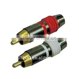 RCA Plug Gold Metal Shell thumbnail-1