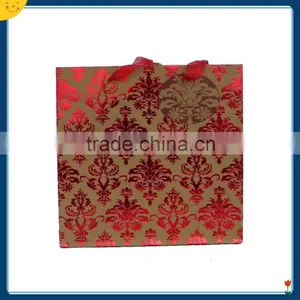 Custom Silk Handle Gift Paper Bag Packing Bag Set thumbnail-4