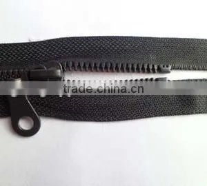 5# Plastic Resin Zipper Fastener Open End Zipper With Auto-lock Pipa Zipper Slider Coate Zipper thumbnail-3