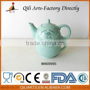 2014 Hot Sale Professional Manufacturer Delicate Ceramic Teapot With Infuser thumbnail-1