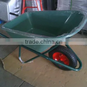 WB6408 Heavy Duty Plastic Tray Wheelbarrow thumbnail-1