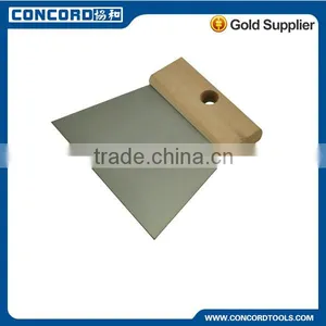 140mm Carbon Steel Normal Polished Blade Scraping Knife With Wooden Handle Tools Construction thumbnail-1