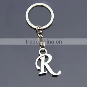 Wholesale High Quality Metal Alphabet Keychain thumbnail-3